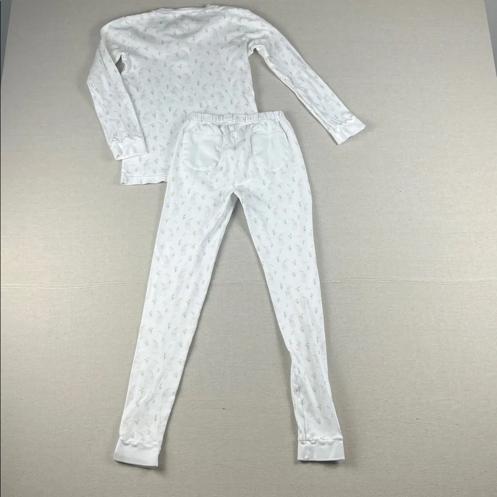 Smockingbird Pima Cotton Rabbit Henley Pajama set Size: 10